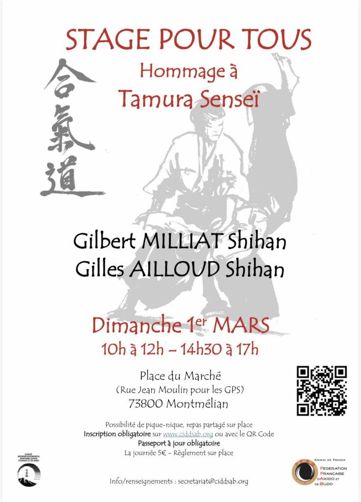 stage hommage à tamura senseï a montmélian le 1er mars 2026